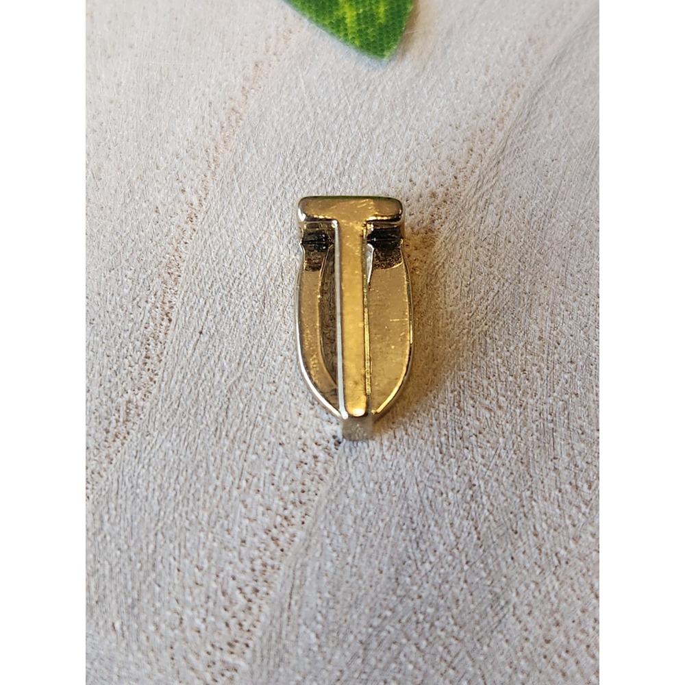Keep Collective Letter T Gold Tone Slide Charm Gift Keepsake